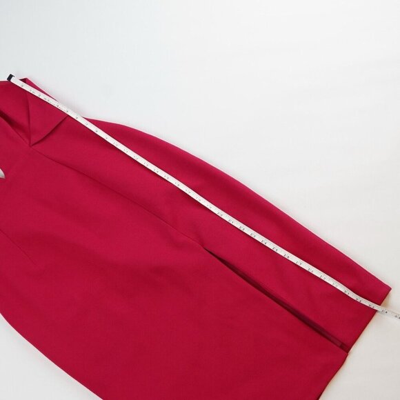 Nicholas Fuchsia Deep V Midi Dress - Size 8 - EUC - Picture 9 of 11